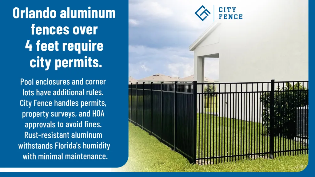 aluminum fence installation in Orlando