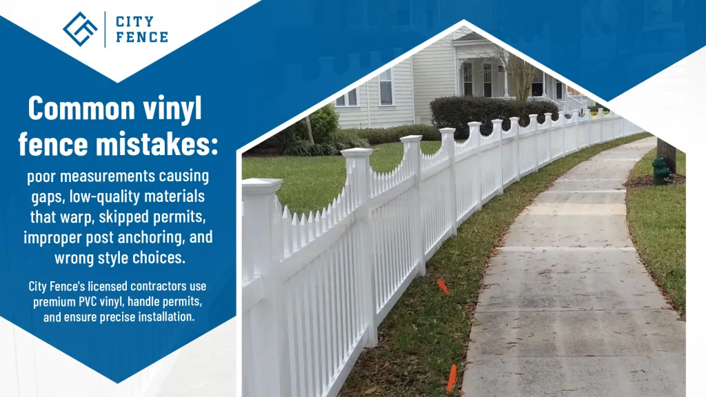 vinyl fence installation in Orlando