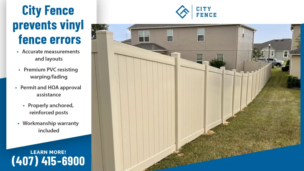 vinyl fence installation