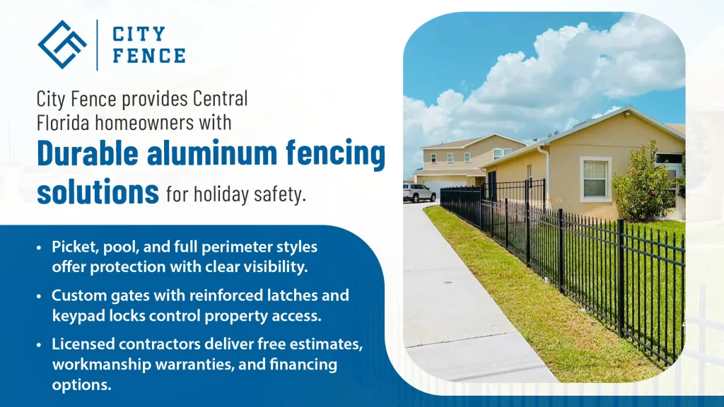aluminum fence installation in Orlando