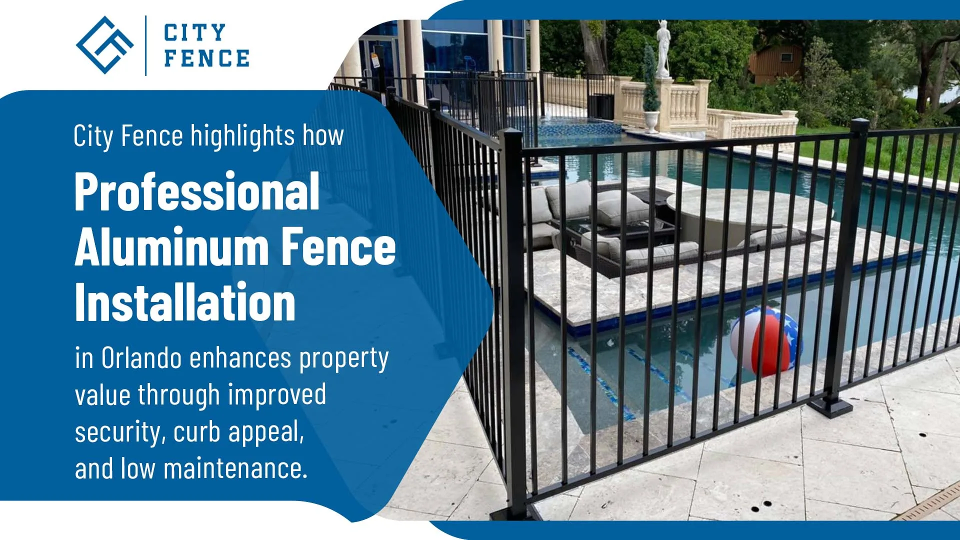 aluminum fence in Orlando increase home value